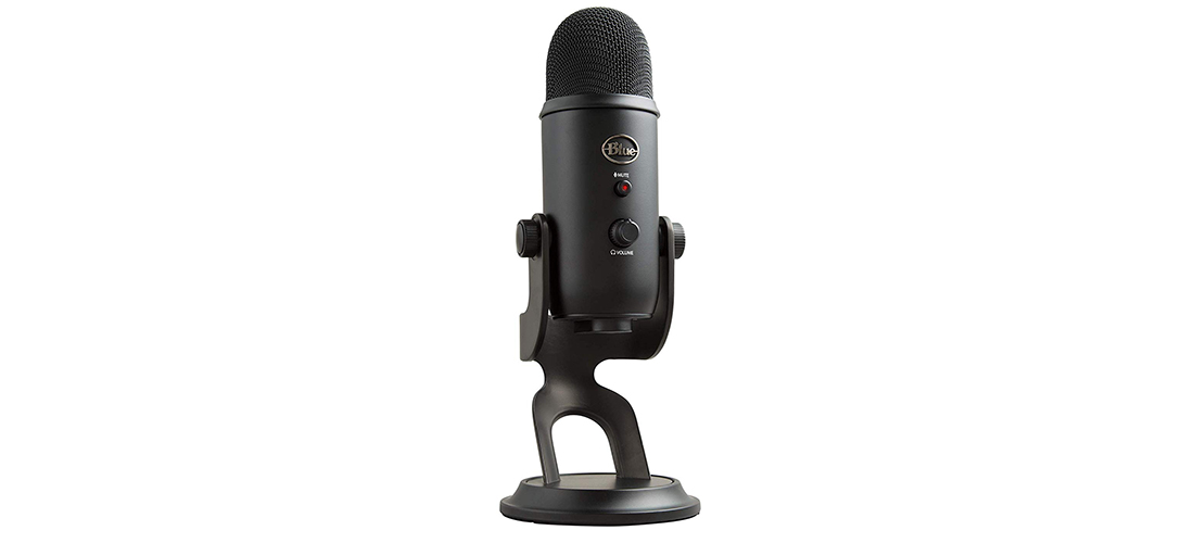 BLUE Yeti Condenser Microphone, Blackout, Mic Only