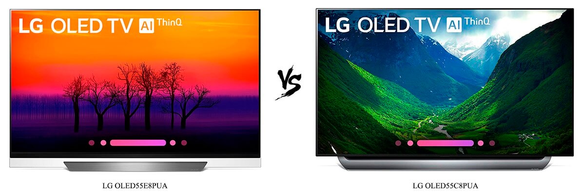 LG OLED55E8PUA vs LG OLED55C8PUA