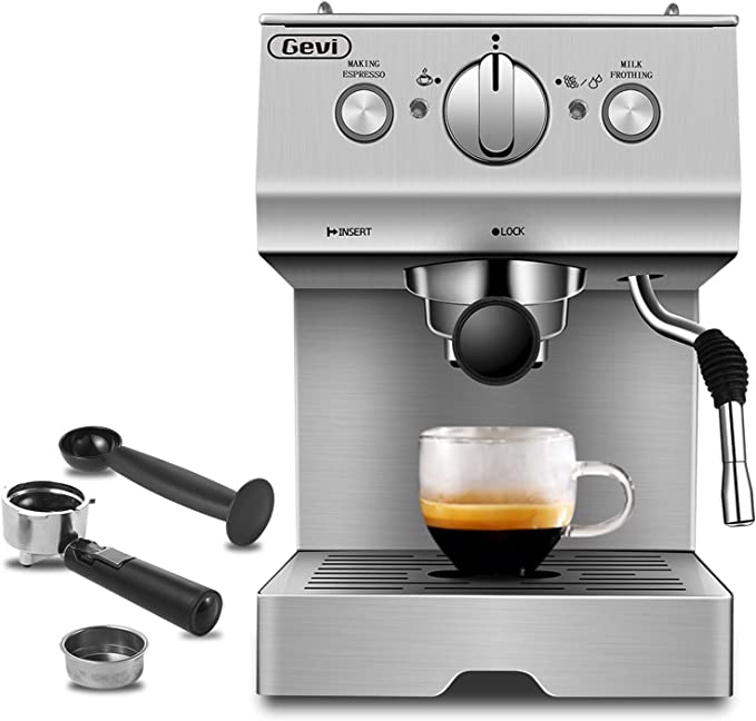 Gevi 15 Bar Espresso Coffee Machine